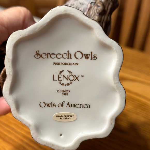 Lenox Screech Owls Fine Porcelain Owls Vintage 1991 - Lenox - Picture 6 of 8